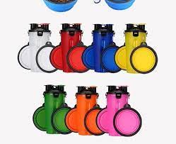Bebedero Y Comedero Portable 2 En 1 + 2 Comedero Plegable