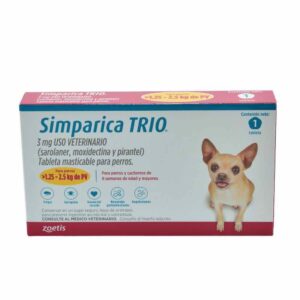 Simparica Trio Perro 1.3-2.5 kg